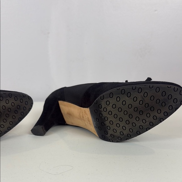Vintage Prevata Black Suede with Bow 3” Heels - Picture 9 of 11